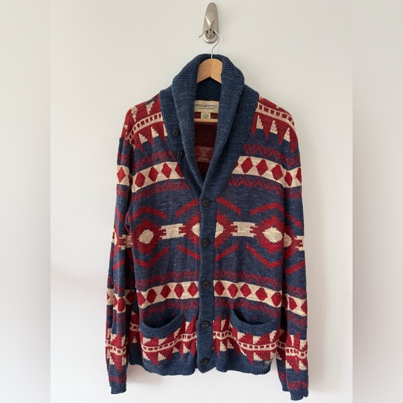 Ralph Lauren Other - Ralph Lauren Denim & Supply Aztec Southwestern Cardigan Sweater Shawl Collar LG